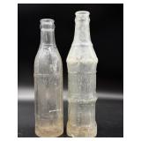 Antique Lawrence and Ottawa Kansas Jayhawk Soda