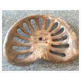 Antique Metal Tractor Seat 18.5" x 15"