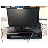 Sony 5-CD Changer and 15" RCA TV - unknown