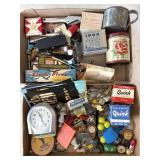 Vintage Tins, Quink Ink Boxes, Postcards, and