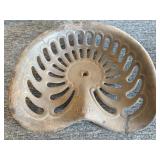 Antique Cast Iron Tractor Seat 19" x 17.5"-