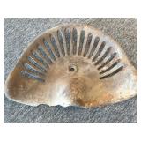 Antique Cast Iron Tractor Seat 17.5" x 13.5" -