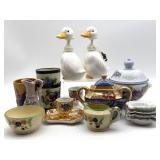 Ceramic Duck Soap Dispensers, Ceramic Cups,