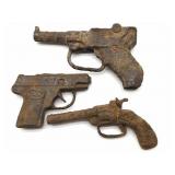 Vintage Toy Guns (severely rusted) 5.5" and