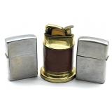 (3) Vintage Lighters : Zippo, Penguin, and Evans