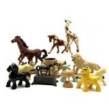 Vintage Ceramic and More Animal Figures 6" Tall