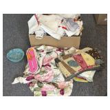 Vintage Lap Quilt, Tablecloths, Drapery,