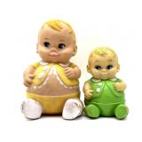 Vintage 1967 and 1968 Uneeda Doll Co PlumPees Fat