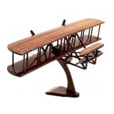 Wood Biplane with Stand 19.5' x 8' x 9'-