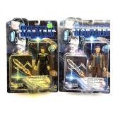 (2) 1996 Star Trek First Contact Action Figures