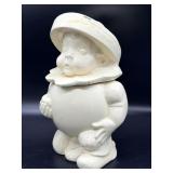 Vintage Albert Apple Cookie Jar 12'- chips and