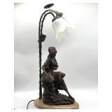 OK Collection Woman with Fish Resin-Type Material