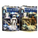 (2) 1996 Star Trek First Contact Action Figures
