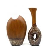 Large Ceramic Vase Set 17.5' and 14.5'