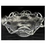 Vintage Imperial Crochet Lace Edge Crystal Glass