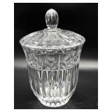 Made in Poland Crystal Lidded Candy Dish 6.25' x