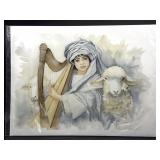 'Of David-a Mikhtam' by Chuck King Print 24' x