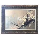 'Owl with Chop' by Patrick Guyton Mixed Media on