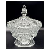 Vintage Anchor Hocking Wexford Lidded Candy Dish