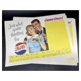 (5) Vintage Pepsi-Cola Basketball Program Blanks