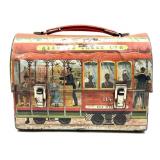 Vintage Aladdin Cable Car Metal Lunchbox 9' x