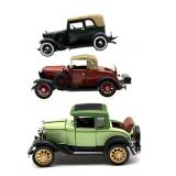 (3) Metal and Plastic Models of Antique Cars 5'