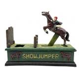 Show Jumper Painted Cast Iron Mechanical Coin