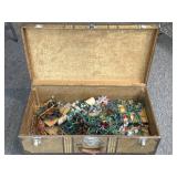 Vintage Christmas Lights in Vintage Metal