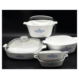 Corning Ware Blue Cornflower Casserole Dishes and