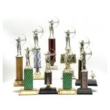Vintage Archery Trophies 13.5' Tall and Smaller