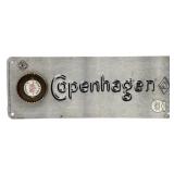 Copenhagen Metal Sign 16' x 6'