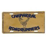 Chaparral Roadrunners License Plate- Metal
