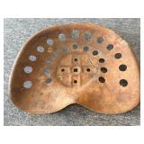 Vintage Metal Tractor Seat 17' x 15'