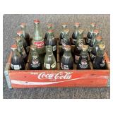 Vintage Wood Coca-Cola Crate with Coca-Cola and