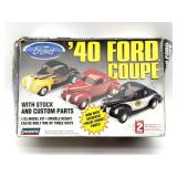 Lindberg 1940 Ford Coupe Plastic Model Kit 1/25