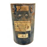 WWII German Luftwaffe Signal Flare Tin 8' x 3.5'