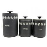 Vintage Black with White Snowflakes Aluminum
