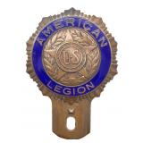 Vintage American Legion License Plate Tag Topper