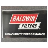 Baldwin Filters Metal Sign 39' x 24'