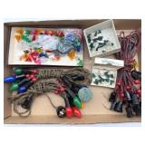 Vintage Christmas Light Strands and Bulbs