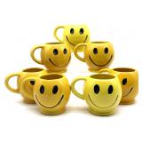 Vintage Smiley Face McCoy Pottery Mugs 3.75? -