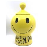 McCoy Pottery Have a Happy Day Smiley Face Cookie
