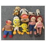 Vintage Stuffed Animals : Tweety, Ernie, Rick the