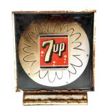 Vintage 7-Up Light- no cord - rust noted -
