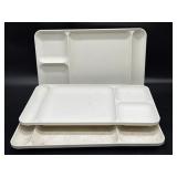 (3) Vintage Tupperware Lunch Trays 15' x 9'-