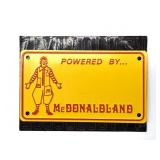 Vintage McDonald Land Bicycle License Plate and