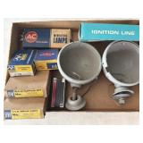 Vintage Car Lights (repainted) and Vintage NOS