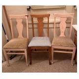 (3) Vintage Wooden Chairs