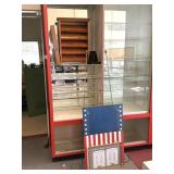Wood Display, Wood Display Box, Metal Easel, and
