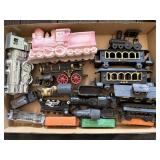 Painted Cast Iron Trains, Lionel Ceramic Train &